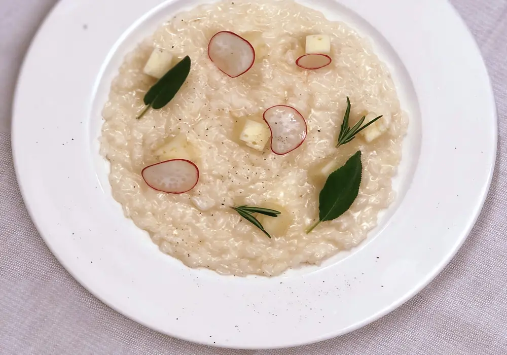 risotto alla toma - Ristorante il Cantuccio a Brovello-Carpugnino